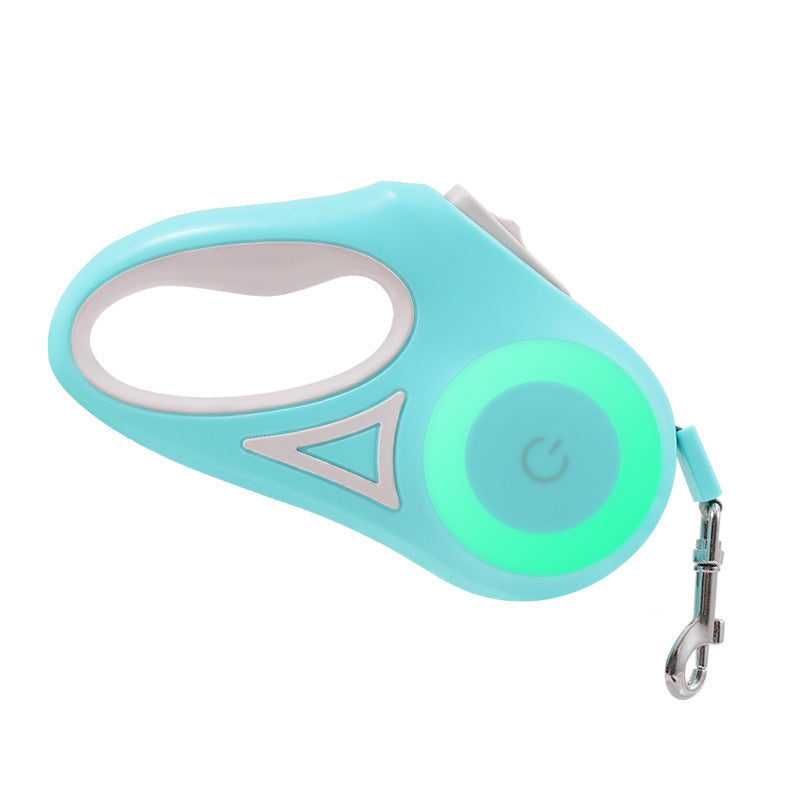 Retractable Dog Leash with Built-in LED Light for Safety