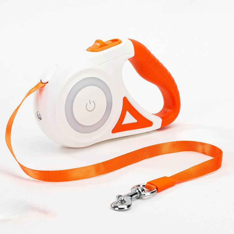 Retractable Dog Leash with Built-in LED Light for Safety