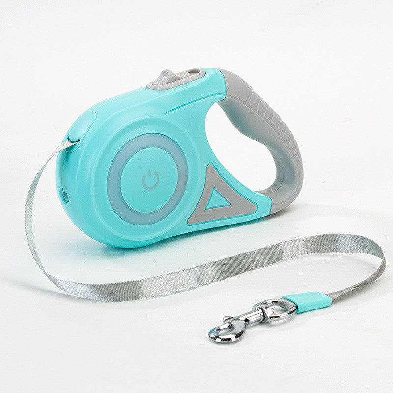 Retractable Dog Leash with Built-in LED Light for Safety