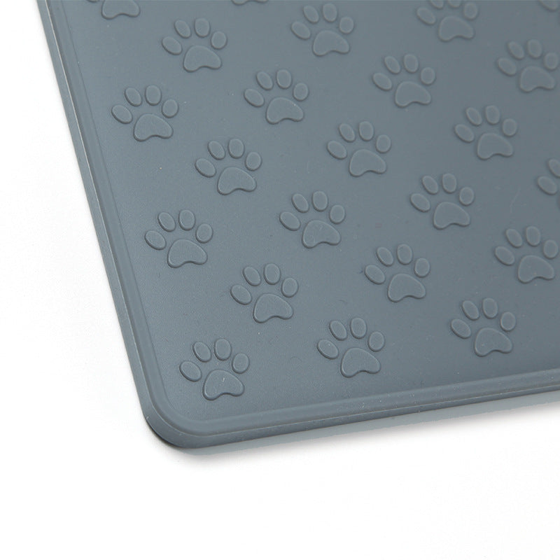 Waterproof Silicone Dog & Cat Feeding Mat – Non-Slip, Easy to Clean, Large Size