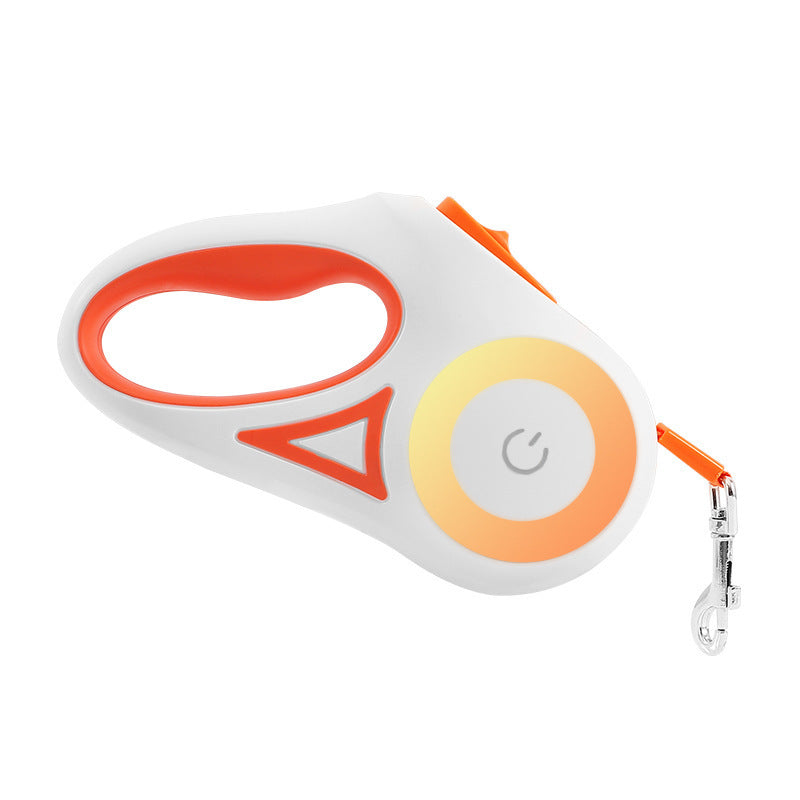 Retractable Dog Leash with Built-in LED Light for Safety